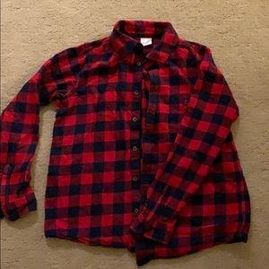 Boys flannel button up